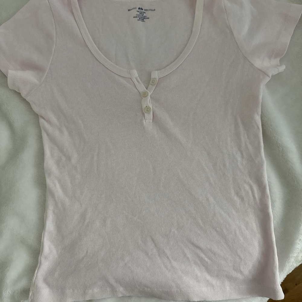 baby pink brandy tee